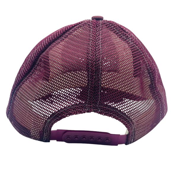 Vintage Texas A&M Aggies Maroon White Snapback Trucker Hat Made In USA Large XL - Picture 4 of 5